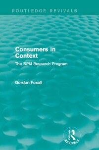 Titelbild: Consumers in Context 1st edition 9781138962958