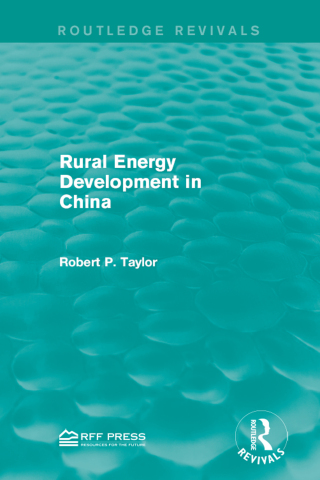 Cover image: Rural Energy Development in China 1st edition 9781138962729
