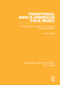 Immagine di copertina: Traditional Anglo-American Folk Music 1st edition 9781138122703