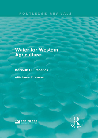 Imagen de portada: Water for Western Agriculture 1st edition 9781138962262