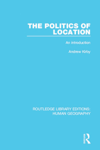 Imagen de portada: The Politics of Location 1st edition 9781138961241