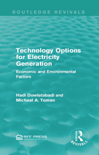 Cover image: Technology Options for Electricity Generation 1st edition 9781138959149
