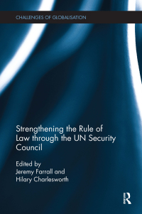 Imagen de portada: Strengthening the Rule of Law through the UN Security Council 1st edition 9781138959033