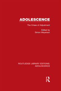 Cover image: Adolescence 1st edition 9781138957459
