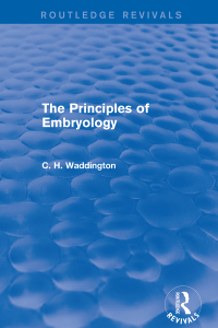 Cover image: The Principles of Embryology 1st edition 9781138956995