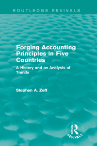 Imagen de portada: Forging Accounting Principles in Five Countries 1st edition 9781138956896