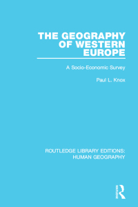 Titelbild: The Geography of Western Europe 1st edition 9781138955387
