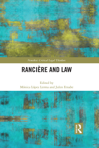 Cover image: Ranciere and Law 1st edition 9780367232450
