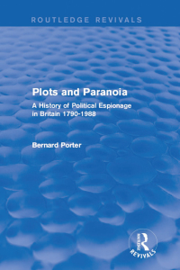 صورة الغلاف: Plots and Paranoia 1st edition 9781138954489