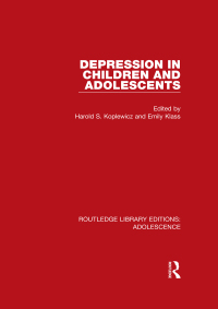 Imagen de portada: Depression in Children and Adolescents 1st edition 9781138953123