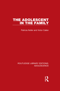 Imagen de portada: The Adolescent in the Family 1st edition 9781138952010