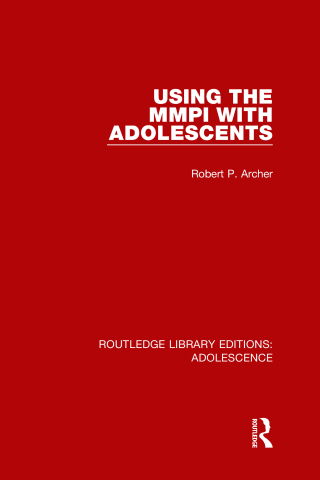 Cover image: Using the MMPI with Adolescents 1st edition 9781138951617