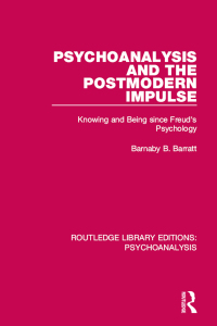 صورة الغلاف: Psychoanalysis and the Postmodern Impulse 1st edition 9781138951495