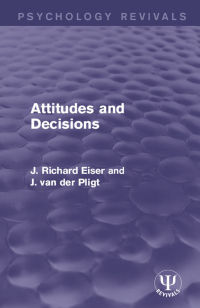 Imagen de portada: Attitudes and Decisions 1st edition 9781138951457