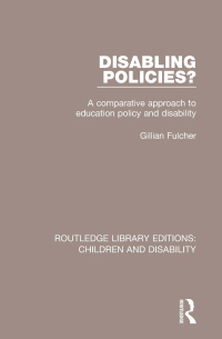 Omslagafbeelding: Disabling Policies? 1st edition 9781138951365