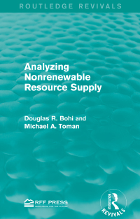 Cover image: Analyzing Nonrenewable Resource Supply 1st edition 9781138950887