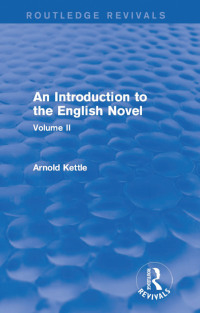 Imagen de portada: An Introduction to the English Novel 1st edition 9781138950375