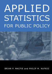 Cover image: Applied Statistics for Public Policy 1st edition 9780765612397