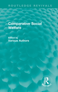 Cover image: Comparative Social Welfare 1st edition 9781138947207