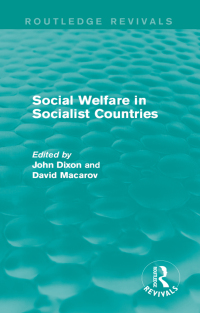 Cover image: Social Welfare in Socialist Countries 1st edition 9781138947139