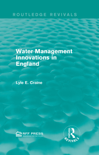表紙画像: Water Management Innovations in England 1st edition 9781138945074