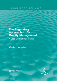 Imagen de portada: The Regulatory Approach to Air Quality Management 1st edition 9781138944565