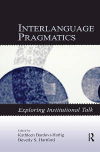 Omslagafbeelding: Interlanguage Pragmatics 1st edition 9780805848915