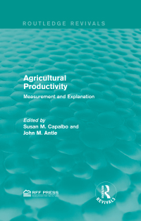 Titelbild: Agricultural Productivity 1st edition 9781138941144