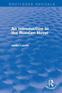 Imagen de portada: An Introduction to the Russian Novel 1st edition 9781138941779