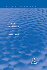 Omslagafbeelding: Ibsen 1st edition 9781138941496