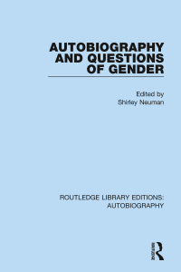 Imagen de portada: Autobiography and Questions of Gender 1st edition 9781138941991