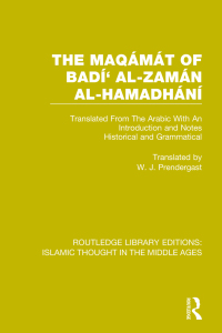 Omslagafbeelding: The Maqámát of Badí' al-Zamán al-Hamadhání 1st edition 9781138939790