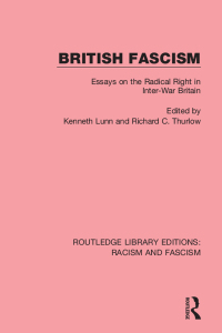 Cover image: British Fascism 1st edition 9781138940383