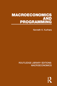 Cover image: Macroeconomics and Programming 1st edition 9781138940956