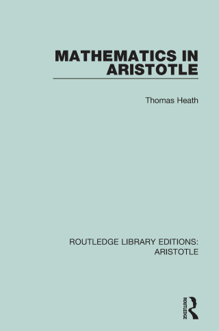 Immagine di copertina: Mathematics in Aristotle 1st edition 9781138942417