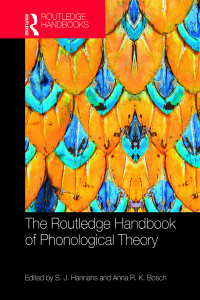 Cover image: The Routledge Handbook of Phonological Theory 1st edition 9781032095882