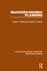 Cover image: Macroeconomic Planning 1st edition 9781138938410