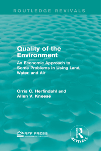 表紙画像: Quality of the Environment 1st edition 9781138936270
