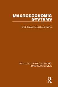 Imagen de portada: Macroeconomic Systems 1st edition 9781138935600