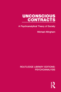 Imagen de portada: Unconscious Contracts 1st edition 9781138938793