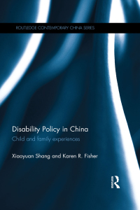 صورة الغلاف: Disability Policy in China 1st edition 9780367597627
