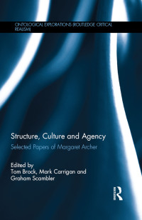 Imagen de portada: Structure, Culture and Agency 1st edition 9780367595739