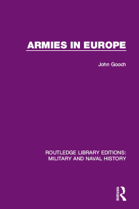 Cover image: Armies in Europe 1st edition 9781138932661