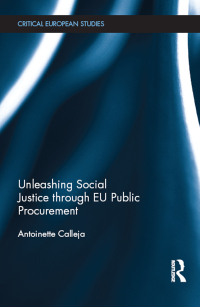 Titelbild: Unleashing Social Justice through EU Public Procurement 1st edition 9780815371021