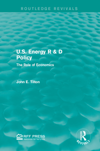 Cover image: U.S. Energy R & D Policy 1st edition 9781138929913