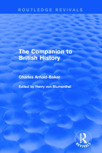 Imagen de portada: The Companion to British History 1st edition 9781138928831