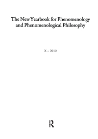 صورة الغلاف: The New Yearbook for Phenomenology and Phenomenological Philosophy 1st edition 9780984389001
