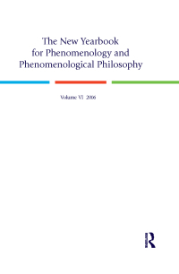 Cover image: The New Yearbook for Phenomenology and Phenomenological Philosophy 1st edition 9780970167965