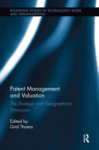 صورة الغلاف: Patent Management and Valuation 1st edition 9781138339934