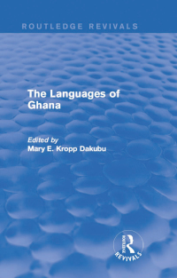 Imagen de portada: The Languages of Ghana 1st edition 9781138926202